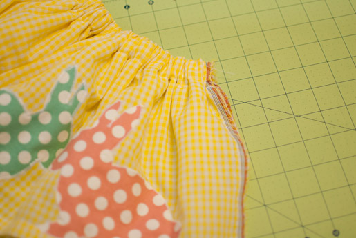 elastic skirt band