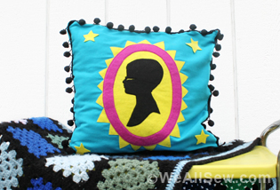 DIY Silhouette Applique Pillow