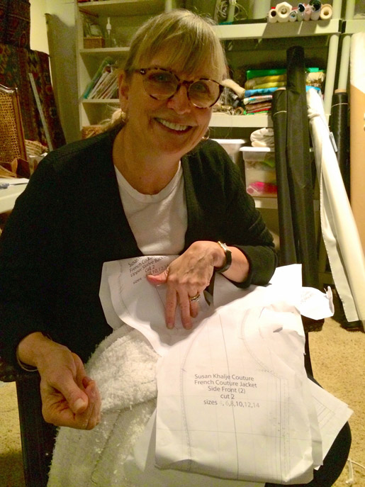 Susan Khalje with her Classic French Jacket Pattern