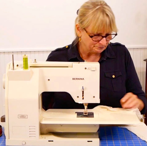 Susan Khalje sews on a BERNINA