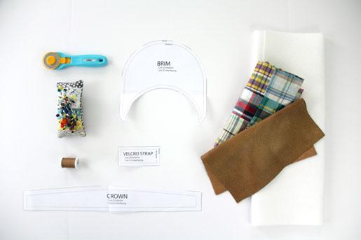 BERNINA Men's Visor Project Materials