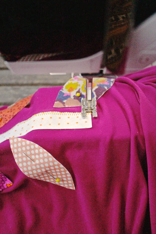 BERNINA Applique Dress Tutorial Step 8 Sewing
