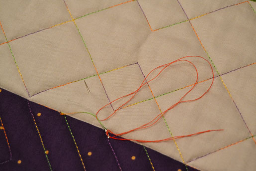 How to Bury Your Thread Ends on a Quilting Project_Needle