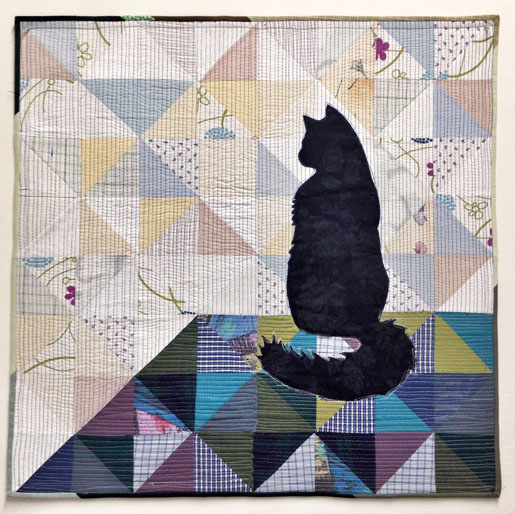 Learn how to make a simple cat applique quilt with artist Luke Haynes