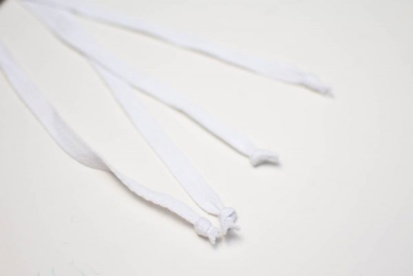Gathered Shorts Tutorial, cutting of ribbon pieces