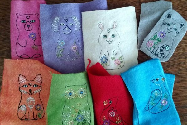 Baby Mobile Tutorial - embroidered Critters