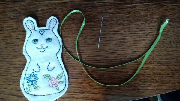 Baby Mobile Tutorial - bunny and supplies