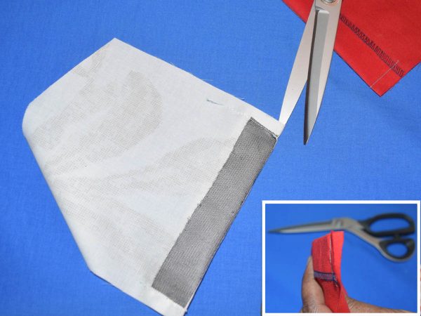 Patch Pocket Tutorial Turning the hem to the wrong side