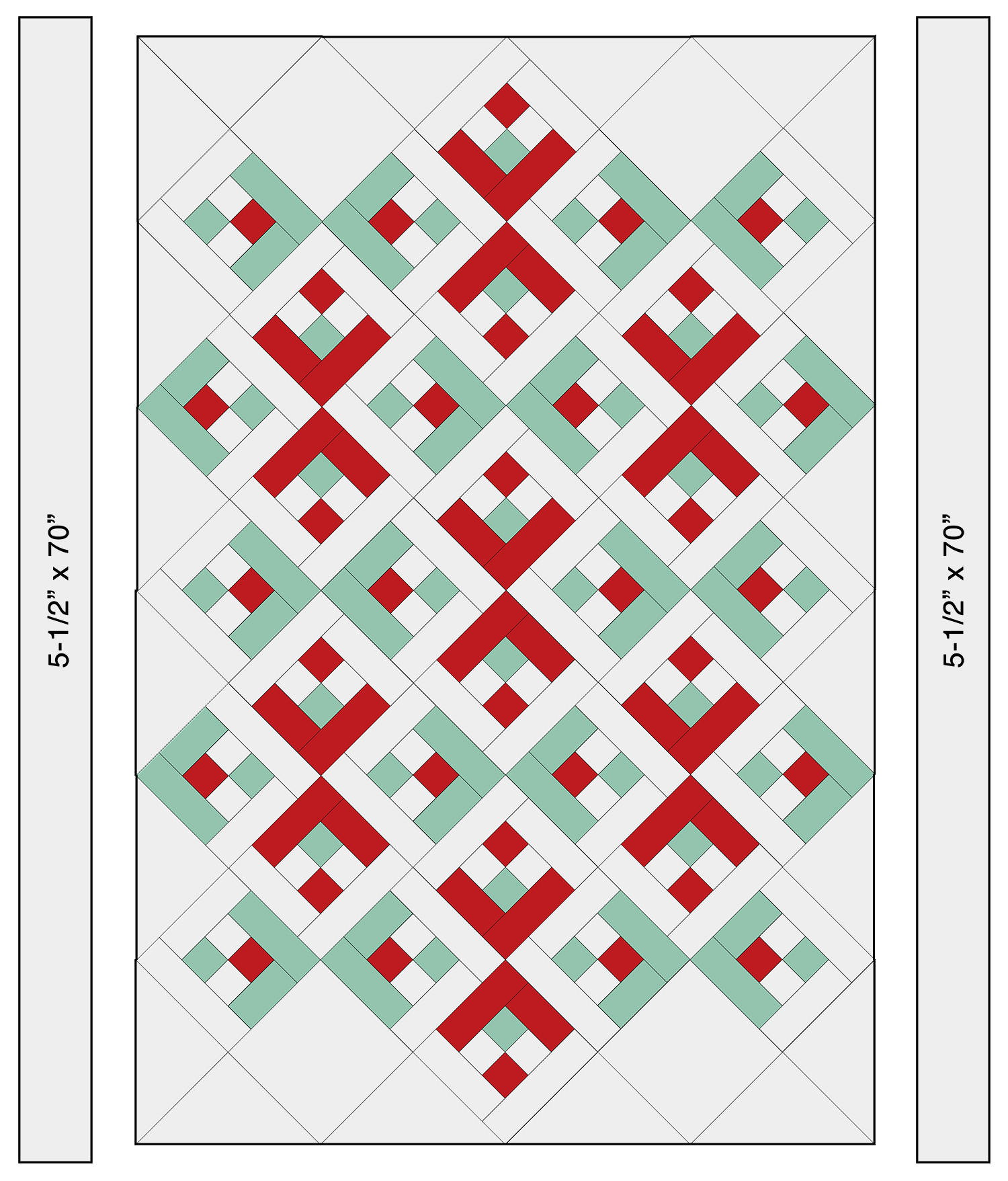 Snowflake Quilt Assembly Diagram Step 3