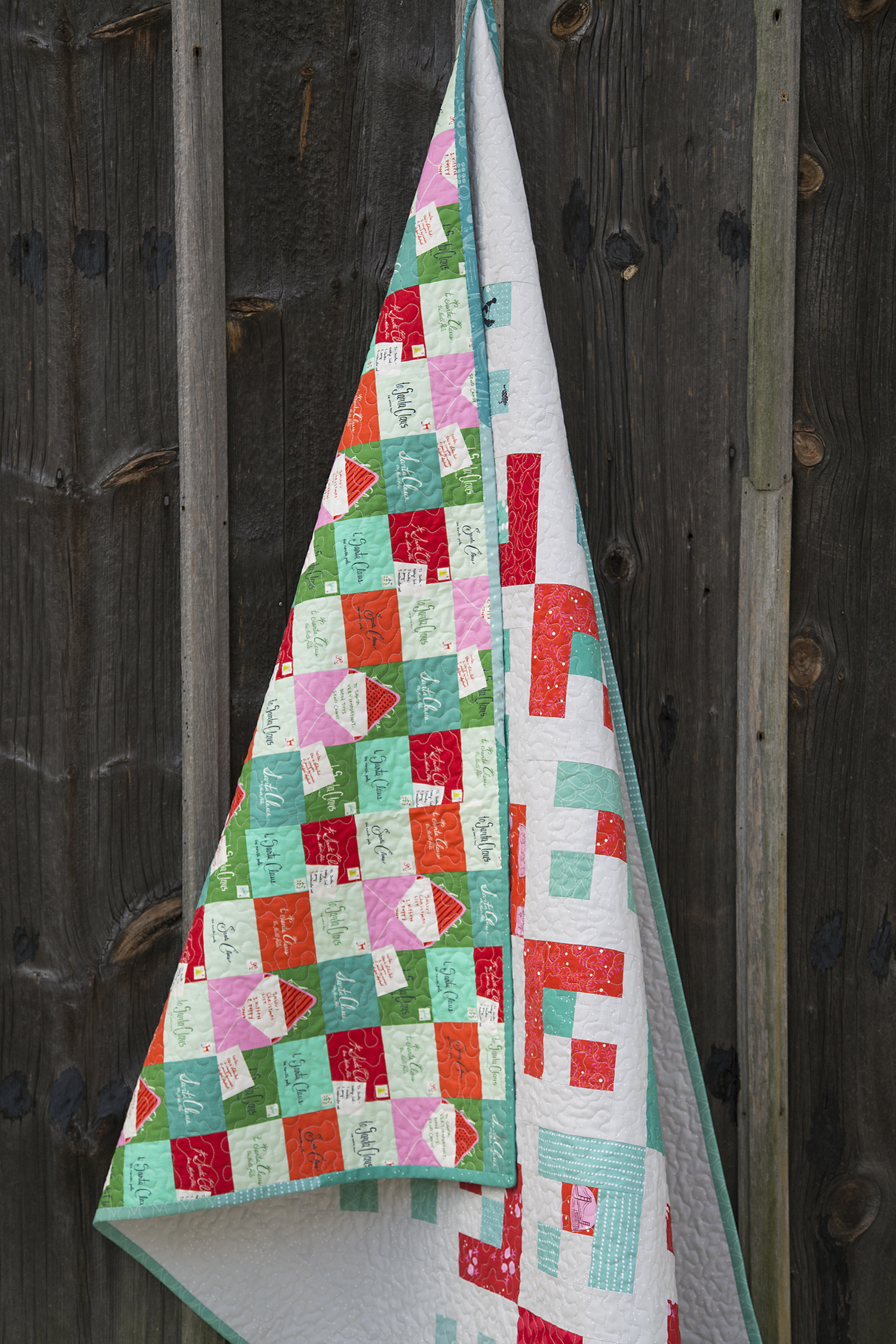 Snowflake Quilt Finish Back