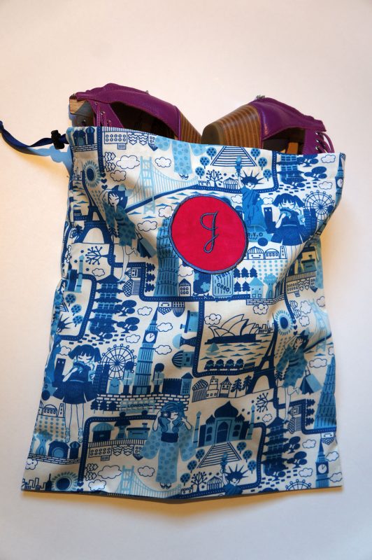 Travel Shoe Bag Tutorial