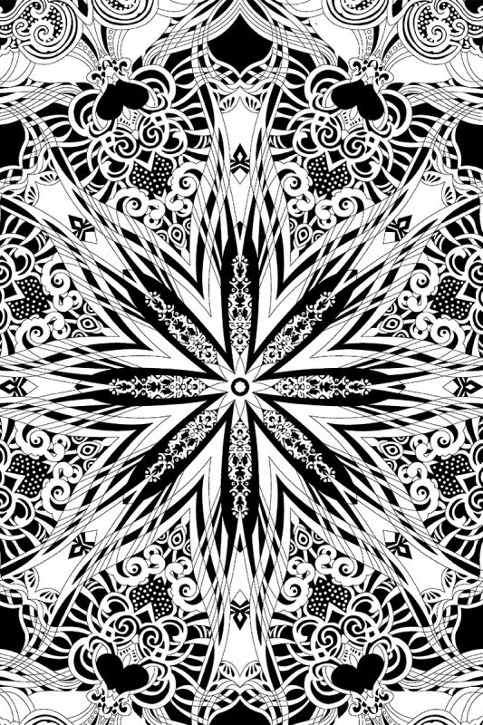 Fantastical Designs Coloring book by Paula Nadelstern