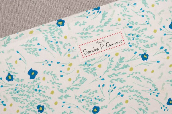 Easter Fabric Basket Tutorial - Easter Fabric Basket Tutorial - Adding the Lable