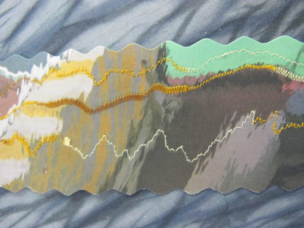 Collaged and Stitched Bookmarks