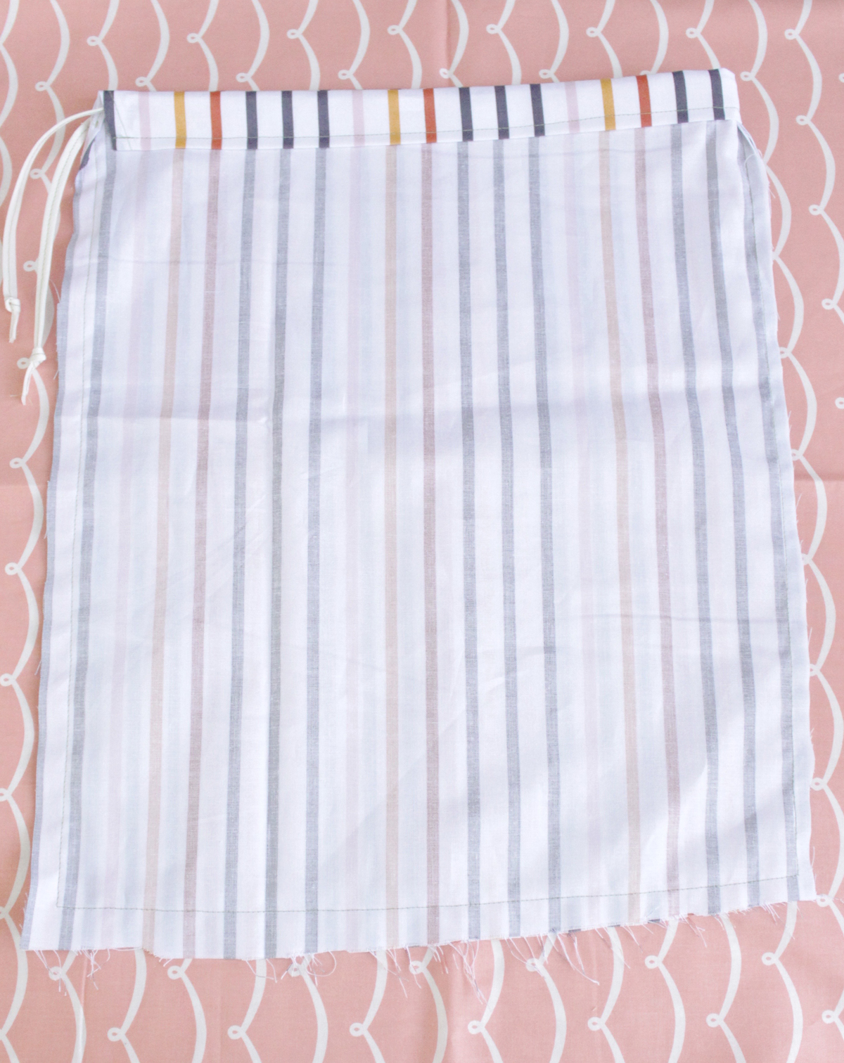 DIY 10-minute shoe bags finished