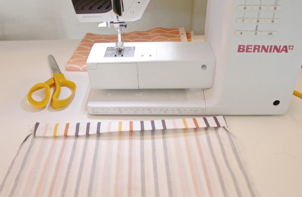 DIY 10-minute shoe bags step six: fold and iron