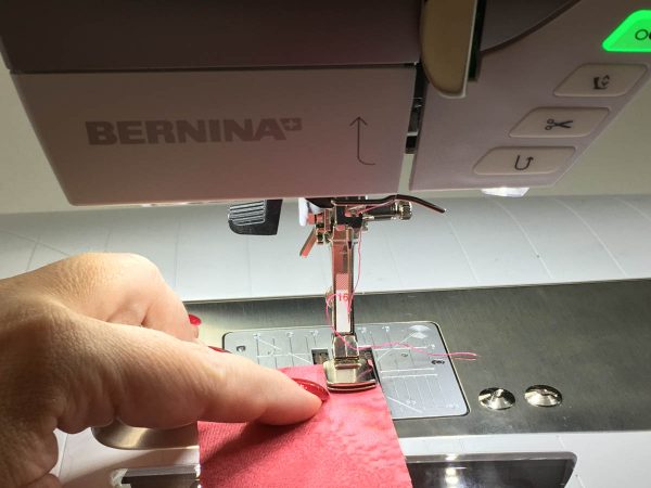 Flower Embellishing with the Gathering Foot - place your fabric