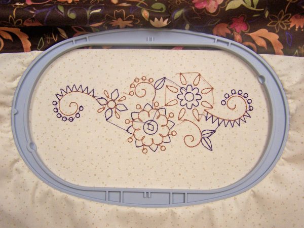 Embroidered Journal Cover_embroider the design