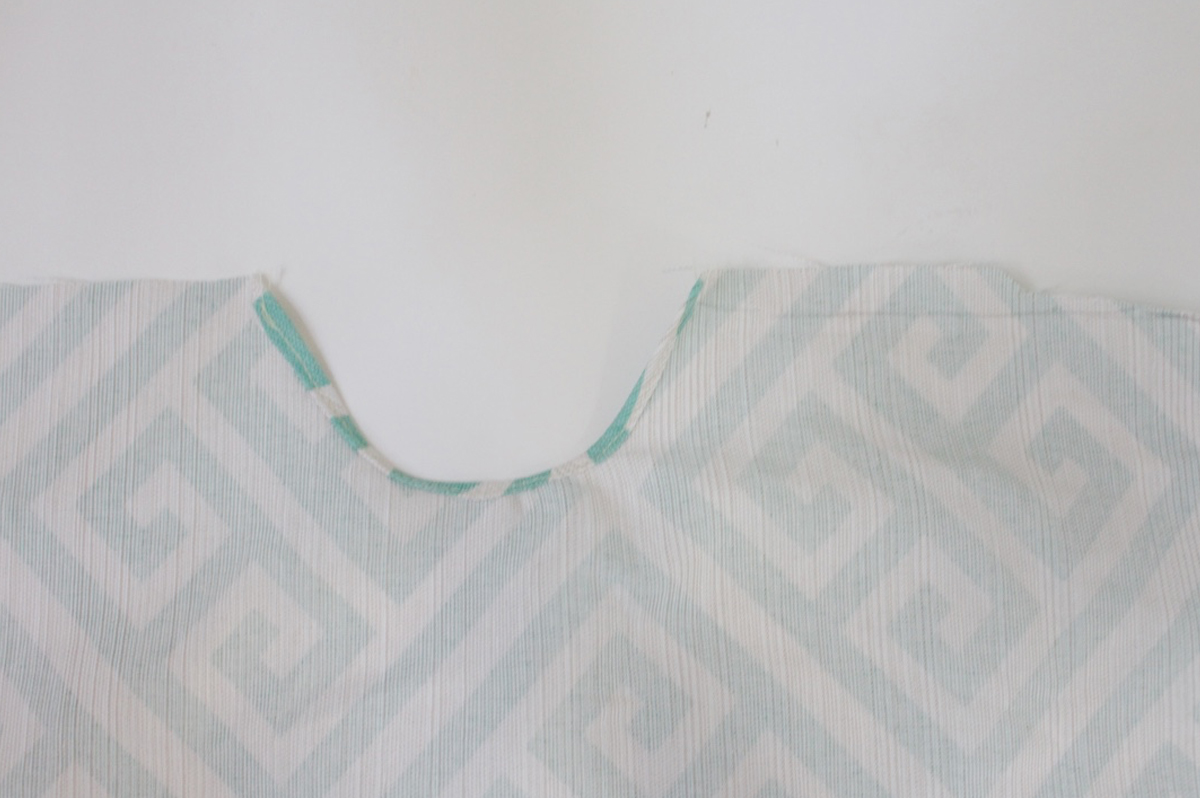 Mini ironing board cover Step Five: sew hem