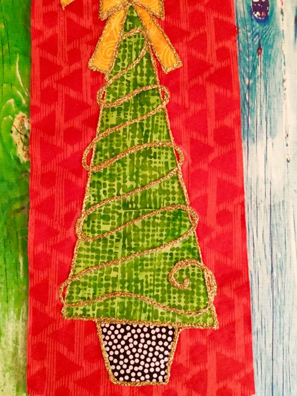 Jingle Bell Door Hanger-front side of the banner, lower part
