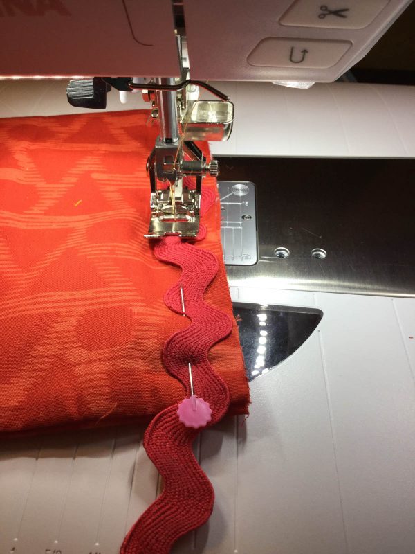 Jingle Bell Door Hanger-attaching the trim