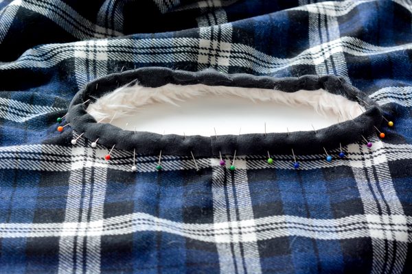 DIY Fur Lined Tartan Poncho-162