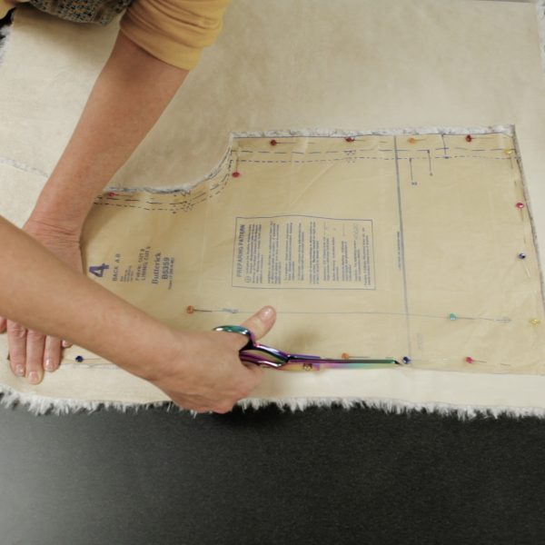 Faux Fur Vest Tutorial-chopped look at the edge