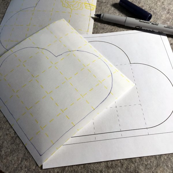 Shamrock Table Runner-make 12 marked fusible web squares