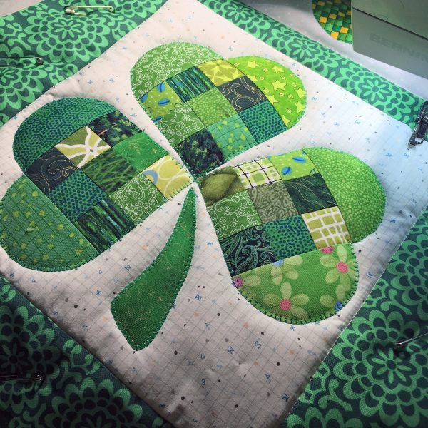Shamrock Table Runner-great texture
