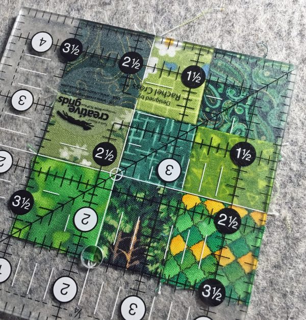 Shamrock Table Runner-The 9-patch measures 3½″ square