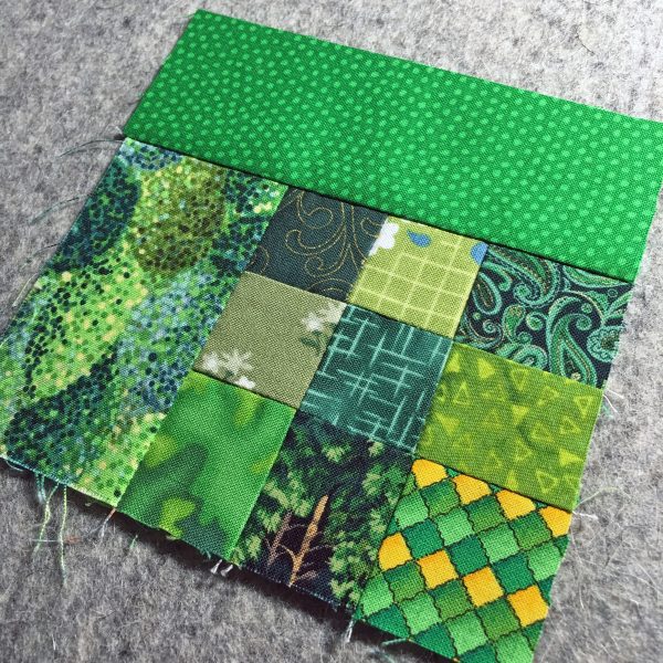 Shamrock Table Runner-the block measures 5″ square