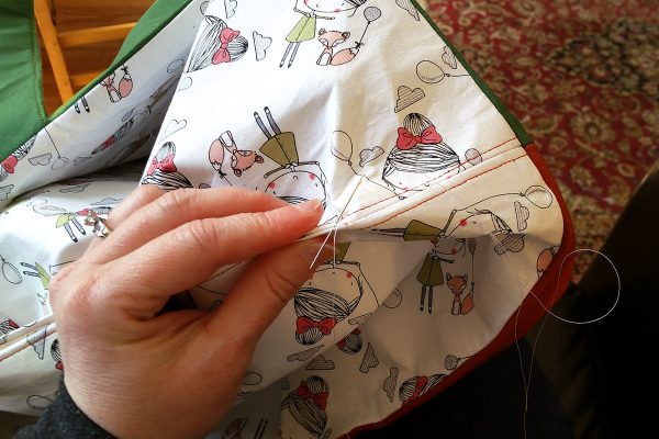 Color block tote bag tutorial