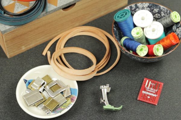 Leather Bracelet Tutorial Materials