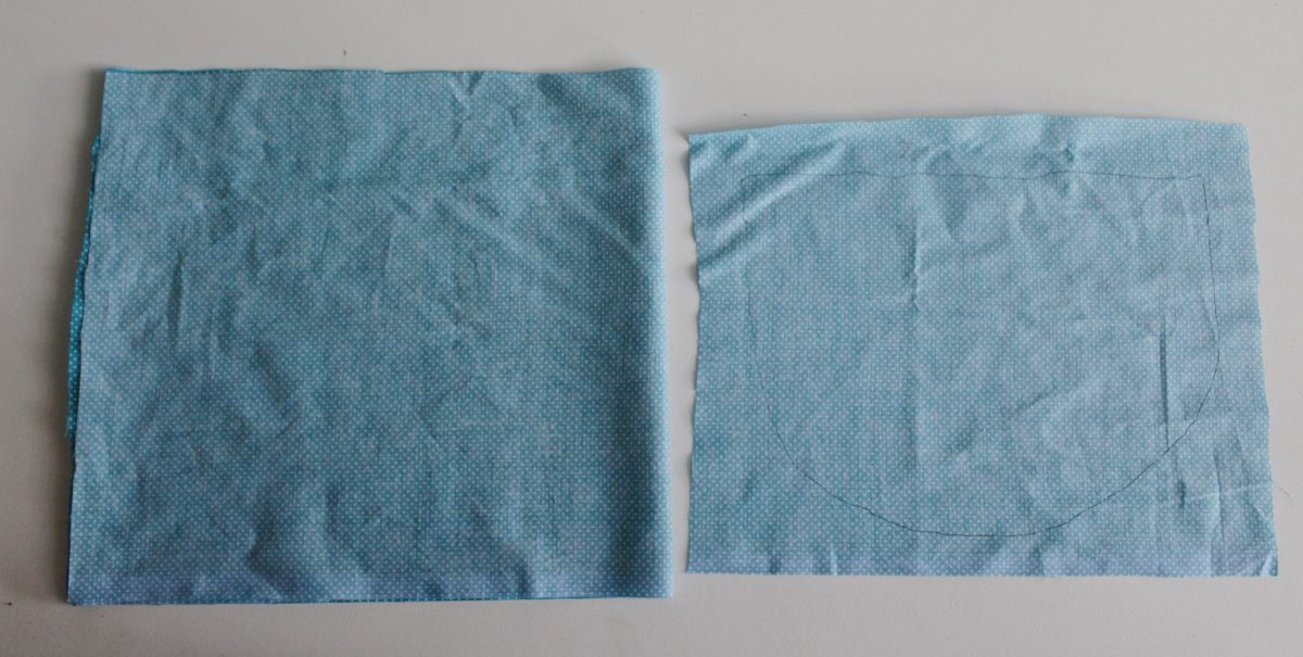 Step two: measure and cut the fabric for the inside of the basket