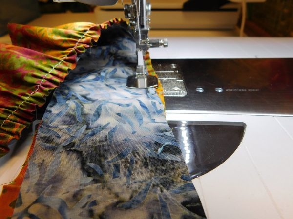 Spiral strip skirt