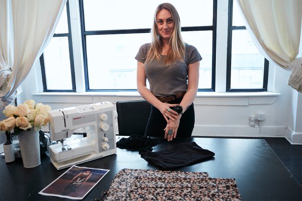 Leslie Embellishes a Shirt and Skirt with Fringe