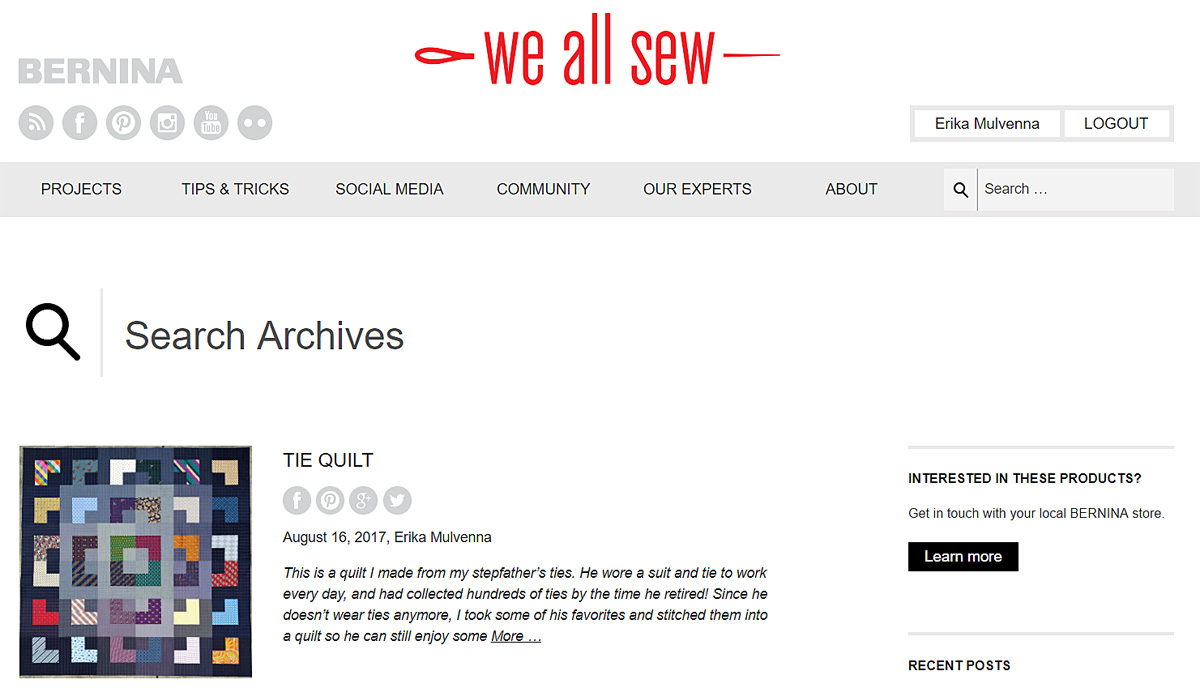 WeAllSew Community Gallery