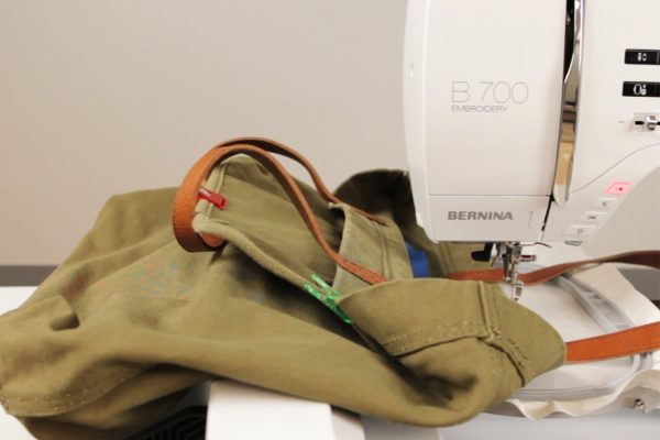Monogram Bag Hooped Bag on Machine