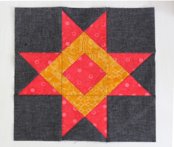 Stitch together the three rows to create a block