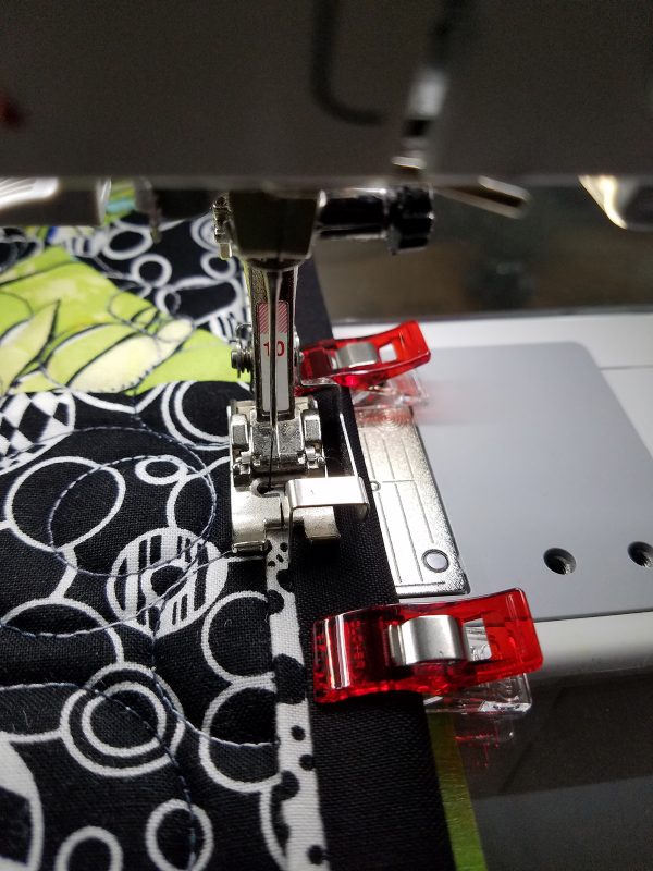 Ohio Star Table Topper Tutorial-Stitch in the ditch