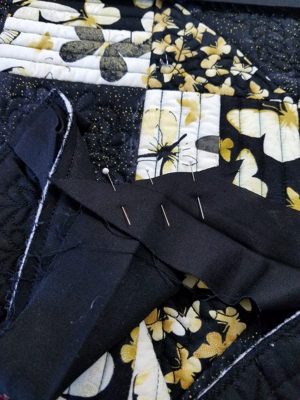 Grecian Square Wall Hanging tutorial - Pin ends