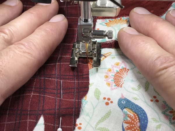 in in place before you start stitching