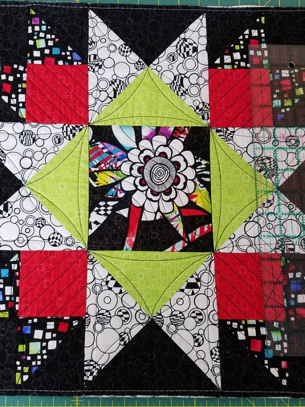 Union square framed quilt block