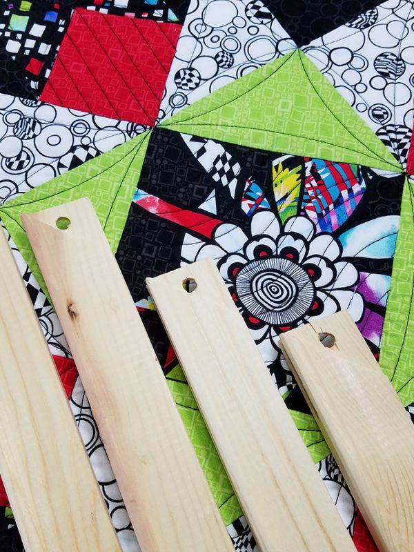 Union square framed quilt block