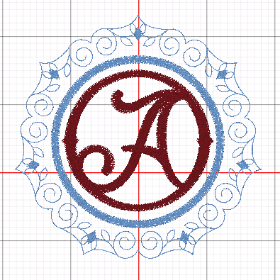 One letter monogram