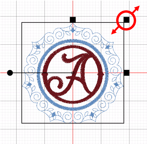 One letter monogram