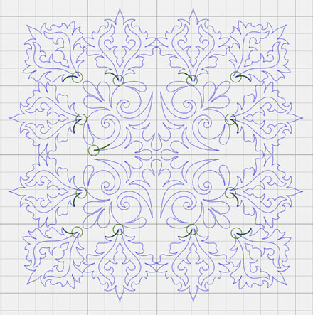 Screen display of individual designs