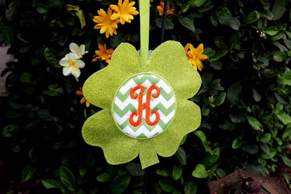 BONUS - What else can you do with the Shamrock Door Hanger In the Hoop: garden decoration