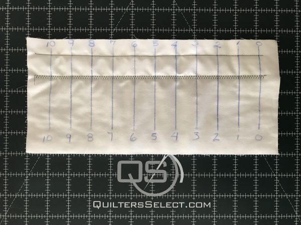 Tension Testing Tutorial - stitch sample