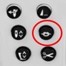 BERNINA 880 PLUS - securing button